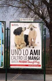 "One you love, the other you eat:  This Easter choose Veg